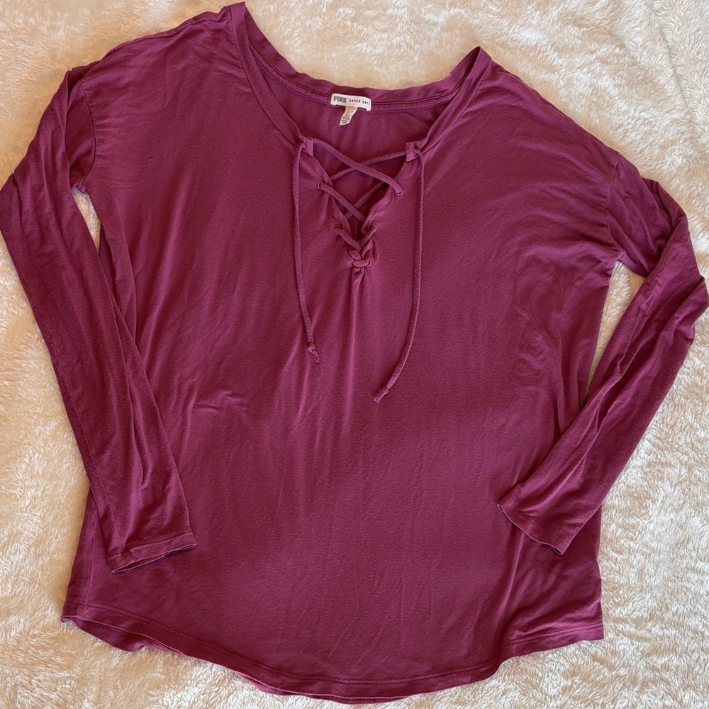 PINK Super Soft Long Sleeve Shirt | Size M